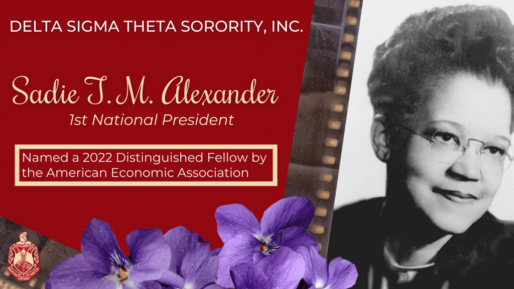 Past National President Sadie T M Alexander Recognized As An American Economic Association